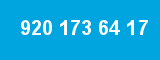 920 173 64 17 920 173 64 17